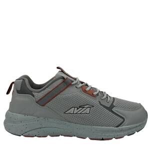 NEW AVIA men's logo brand luminous metallic shoes in gray mesh